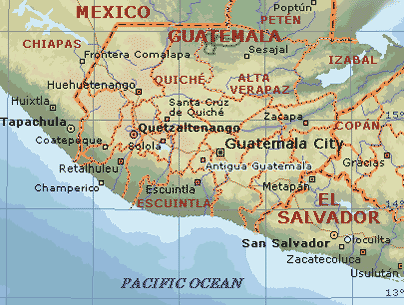 Travel Songs Map Antigua Guatemala